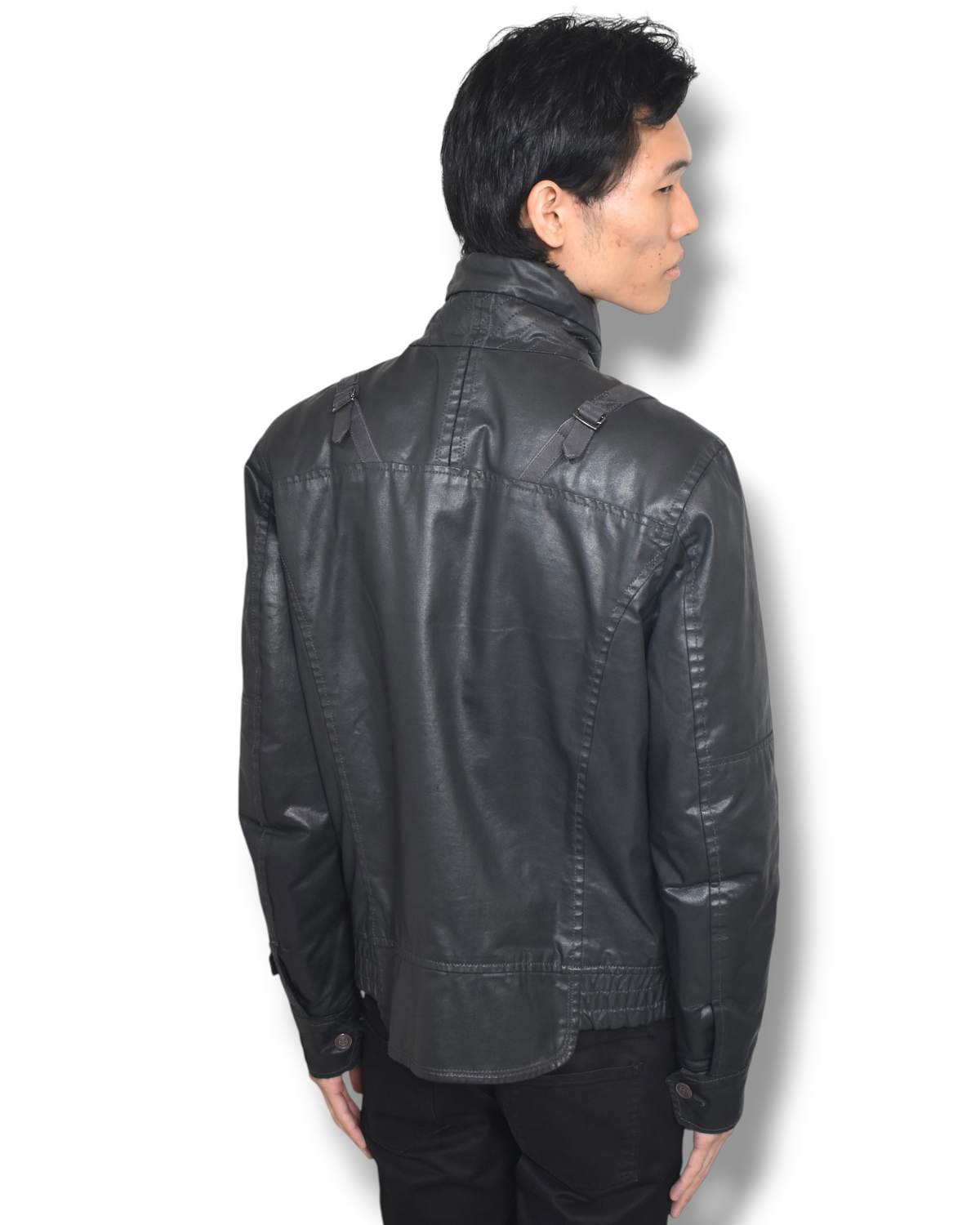 DIESEL boa-collar zip up  jacket