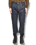 AD2015 JUNYA WATANABE MAN LEVIS501 stitched design denim pants