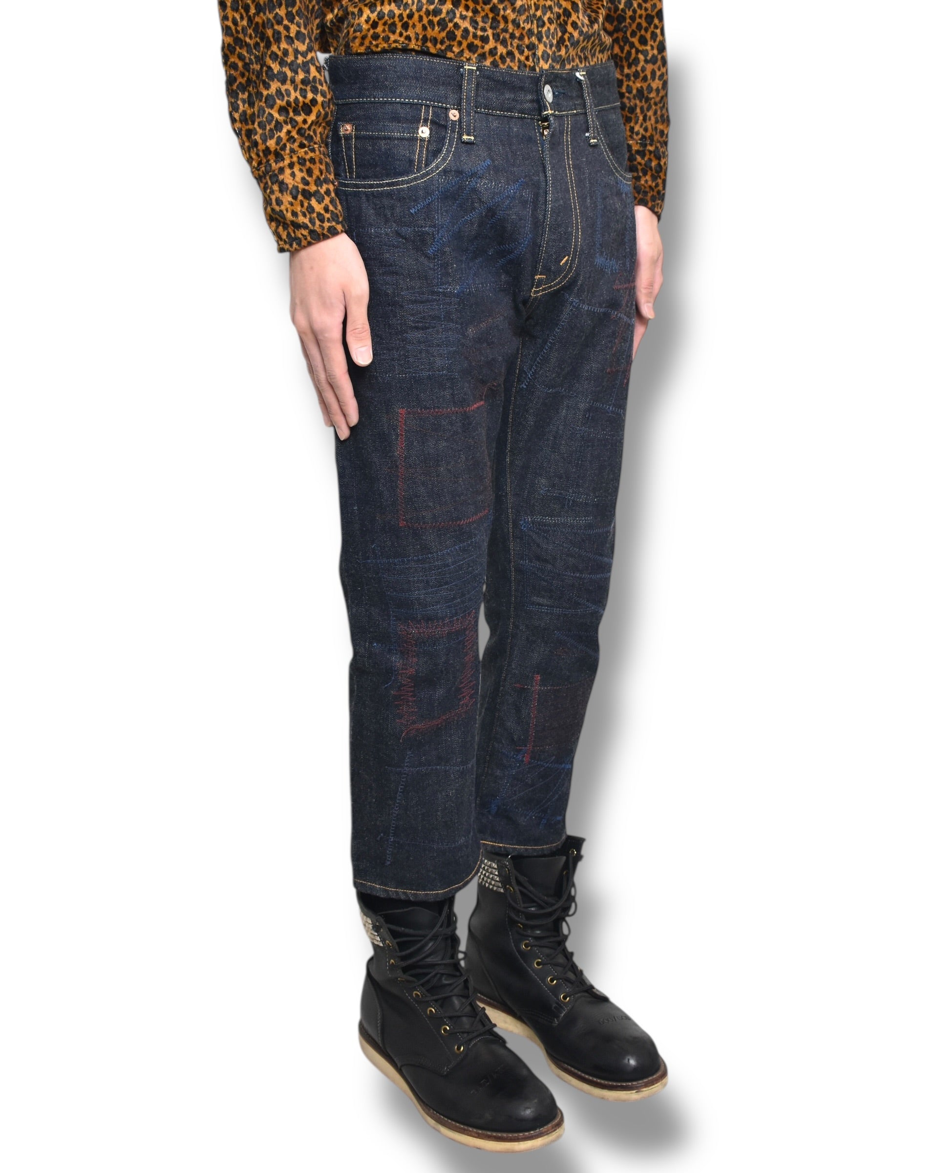 AD2015 JUNYA WATANABE MAN LEVIS501 stitched design denim pants