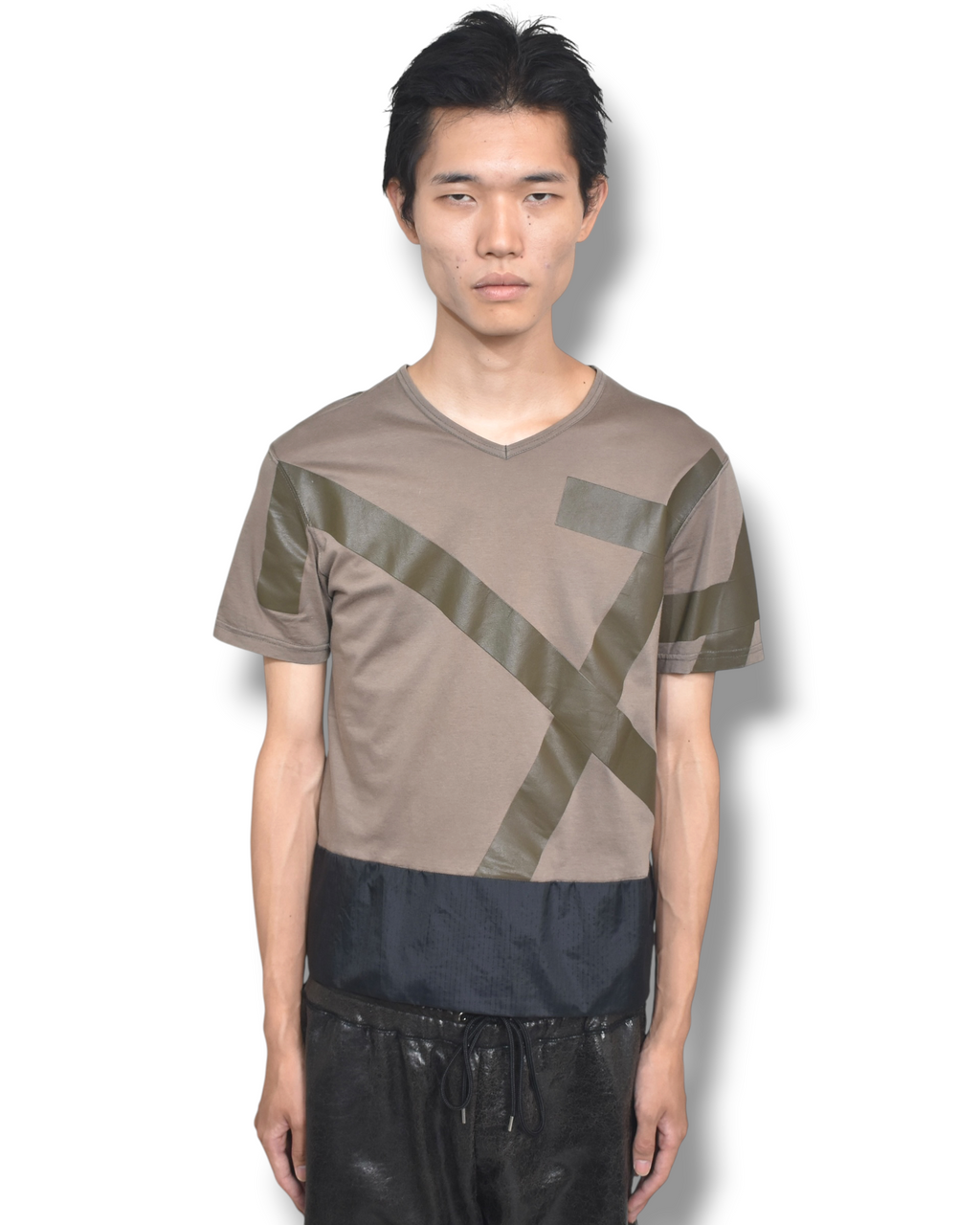 MASAKI MATSUSHIMA cross-printed T-shirt