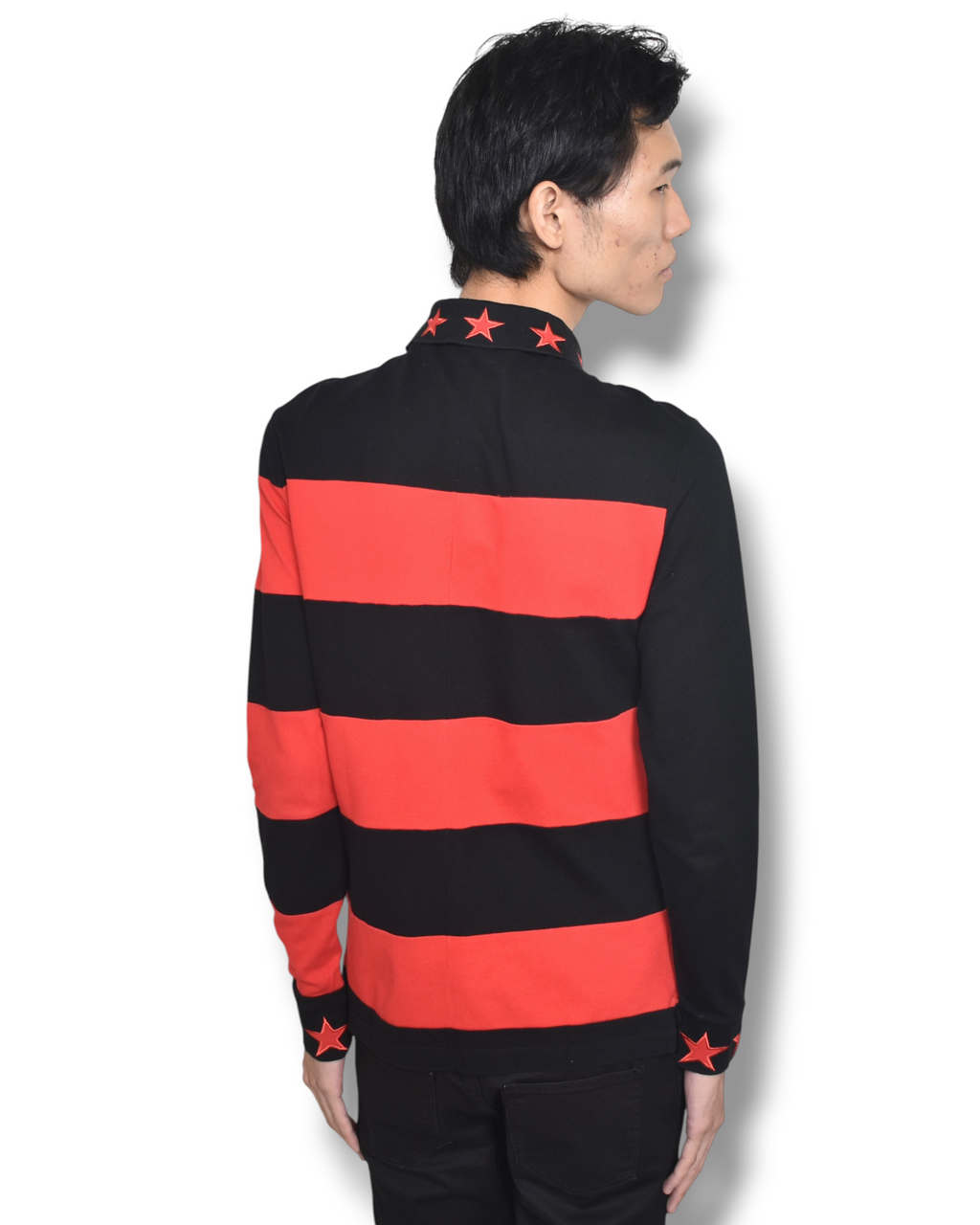 12aw GIVENCHY border shirt