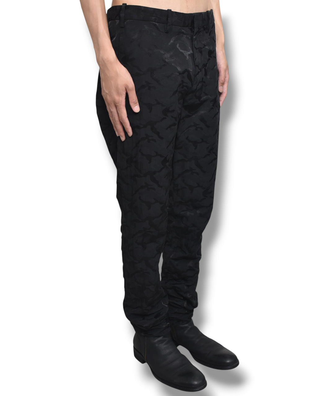 NEIL BARRETT dark camo slacks