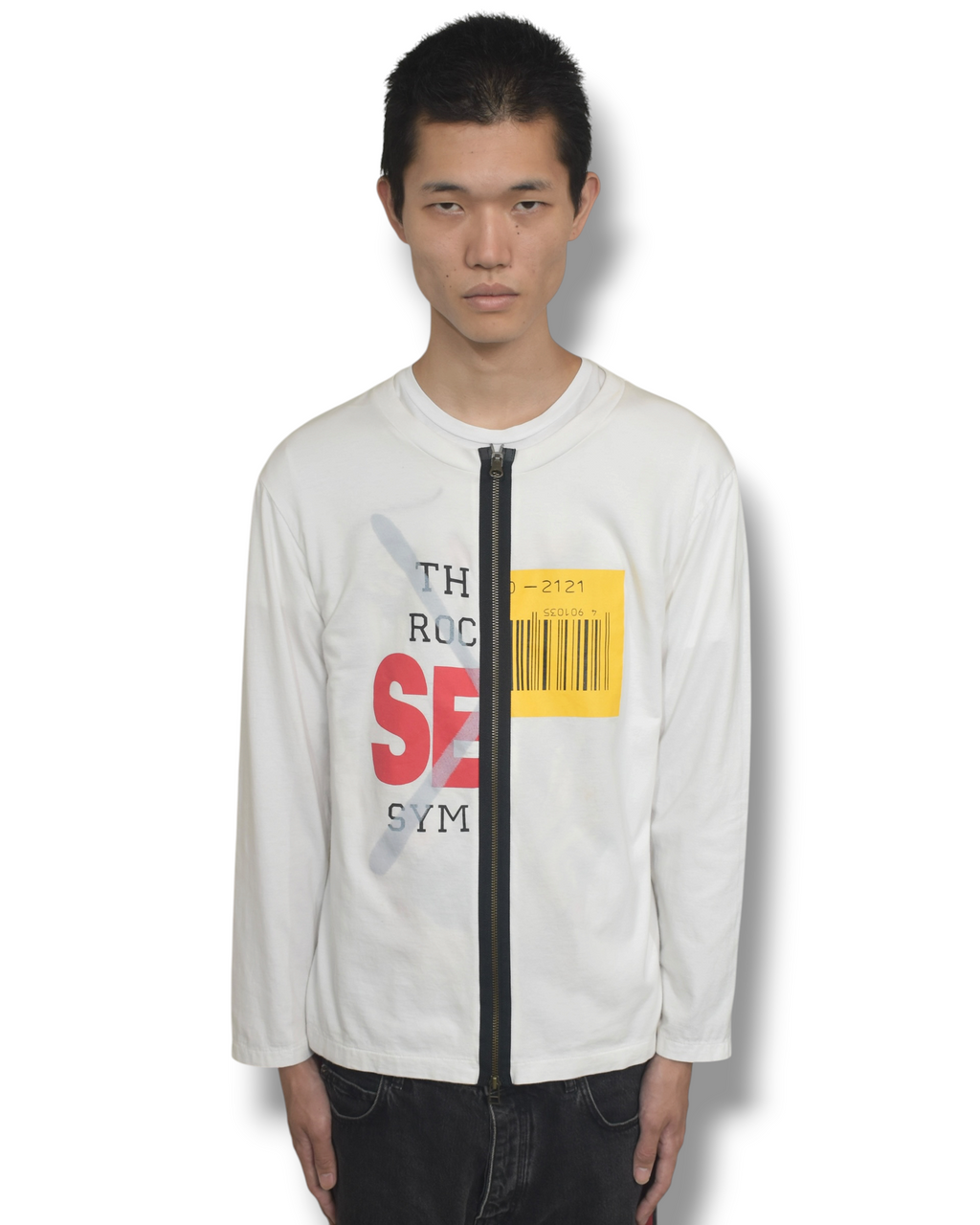 DOLCE&GABBANA zip docking long T-shirt