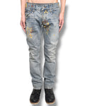 DOLCE&GABBANA painted denim pants