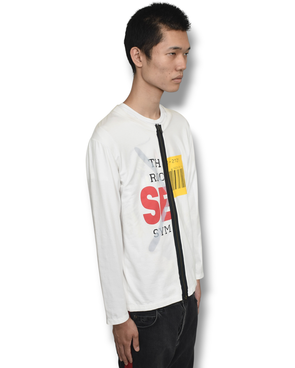 DOLCE&GABBANA zip docking long T-shirt