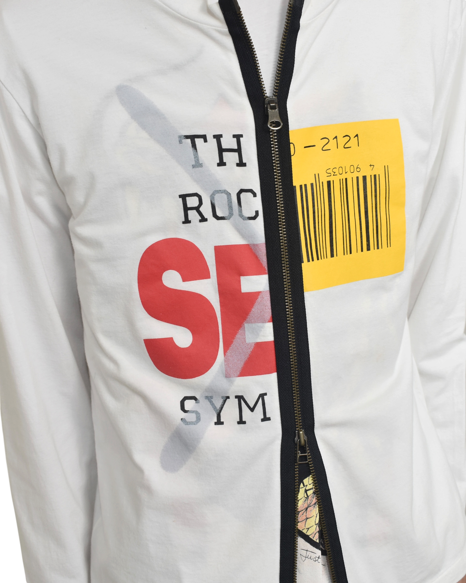 DOLCE&GABBANA zip docking long T-shirt