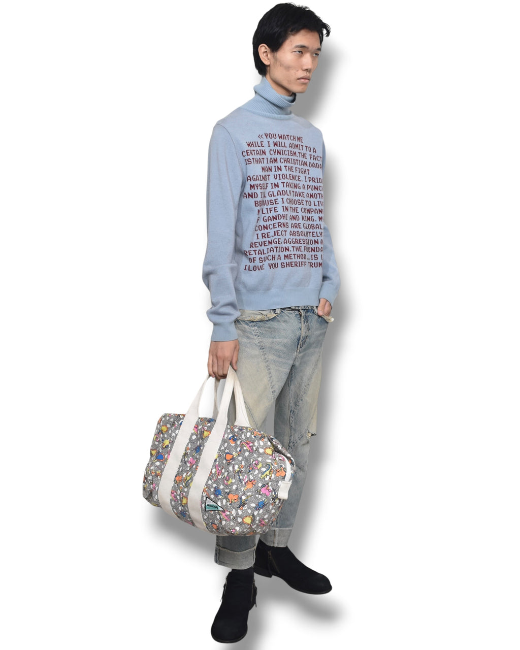 12aw UNDERCOVER faded denim pants