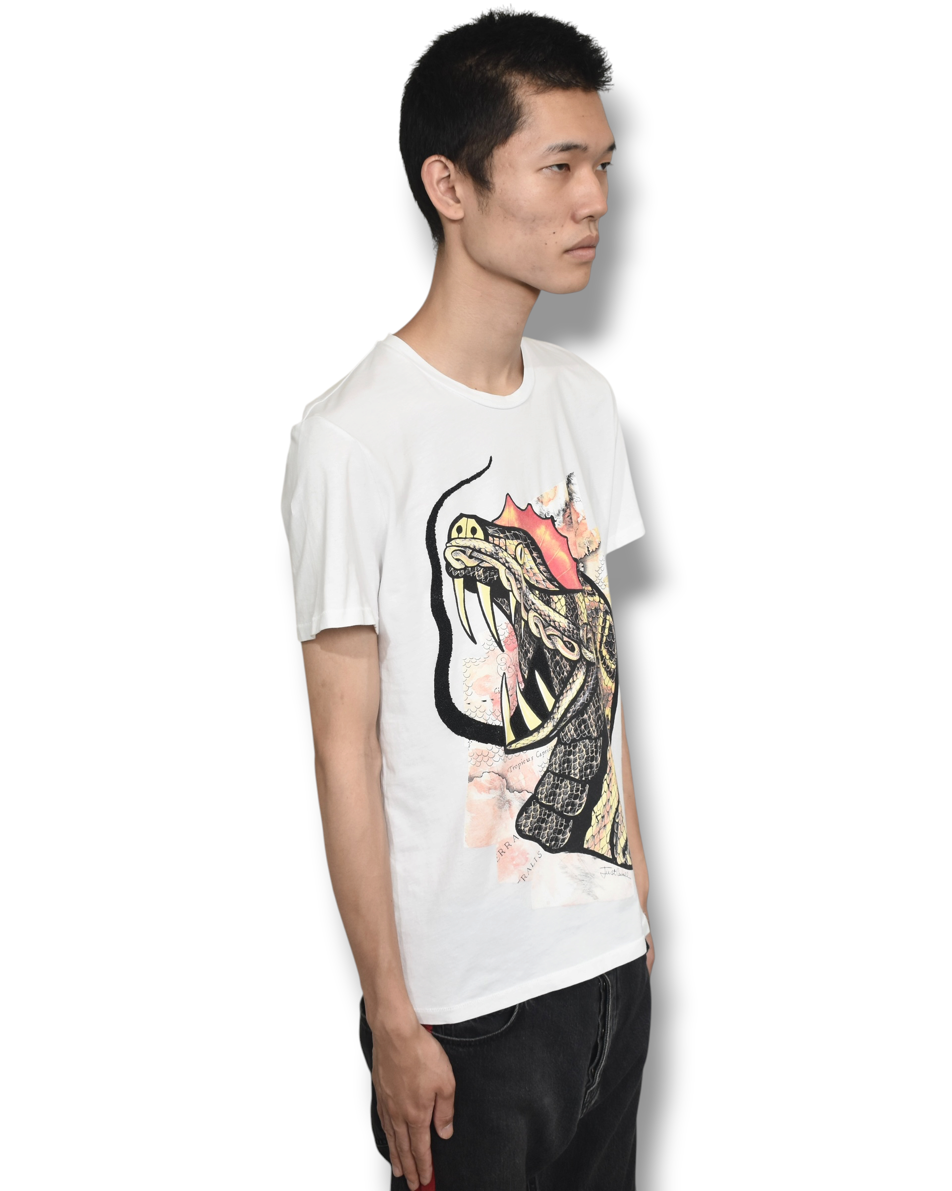 JUST CAVALLI snake T-shirt