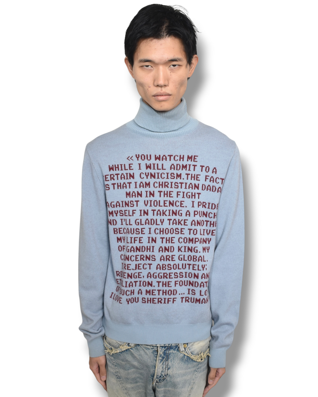 18aw CHRISTIAN DADA high-neck knit top