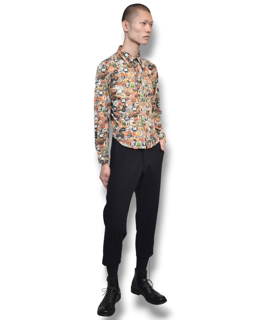 JEAN PAUL GAULTIER HOMME cropped slacks