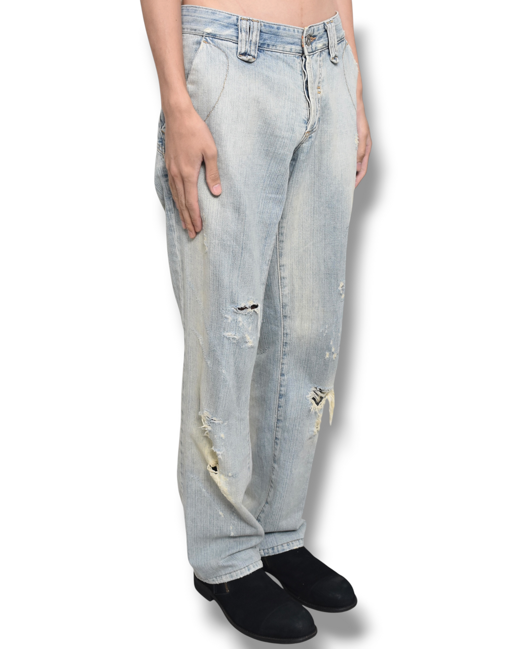 D&G damaged denim pants