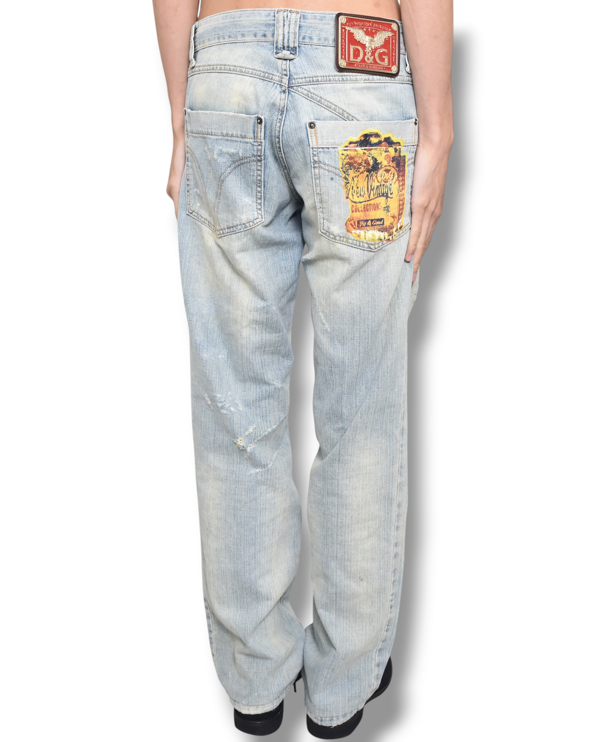 D&G damaged denim pants