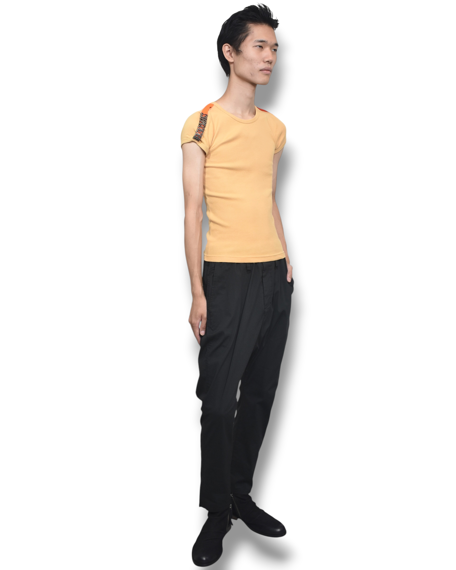 DIRK BIKKEMBERGS rib knit T-shirt