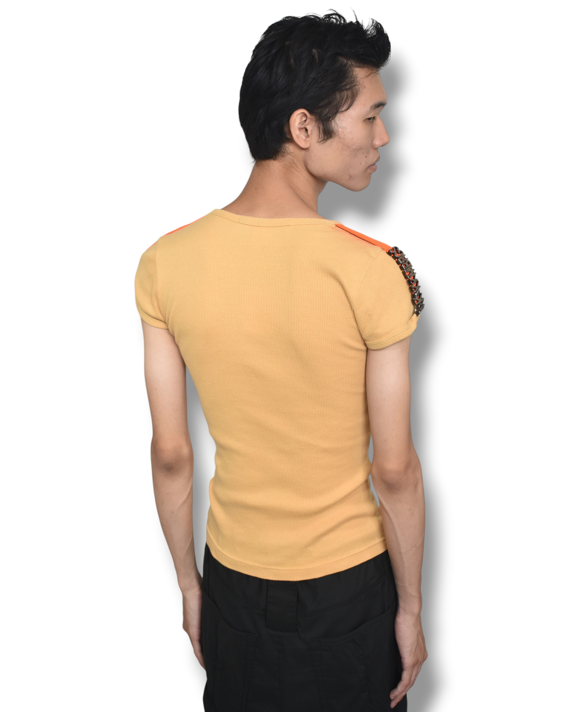 DIRK BIKKEMBERGS rib knit T-shirt