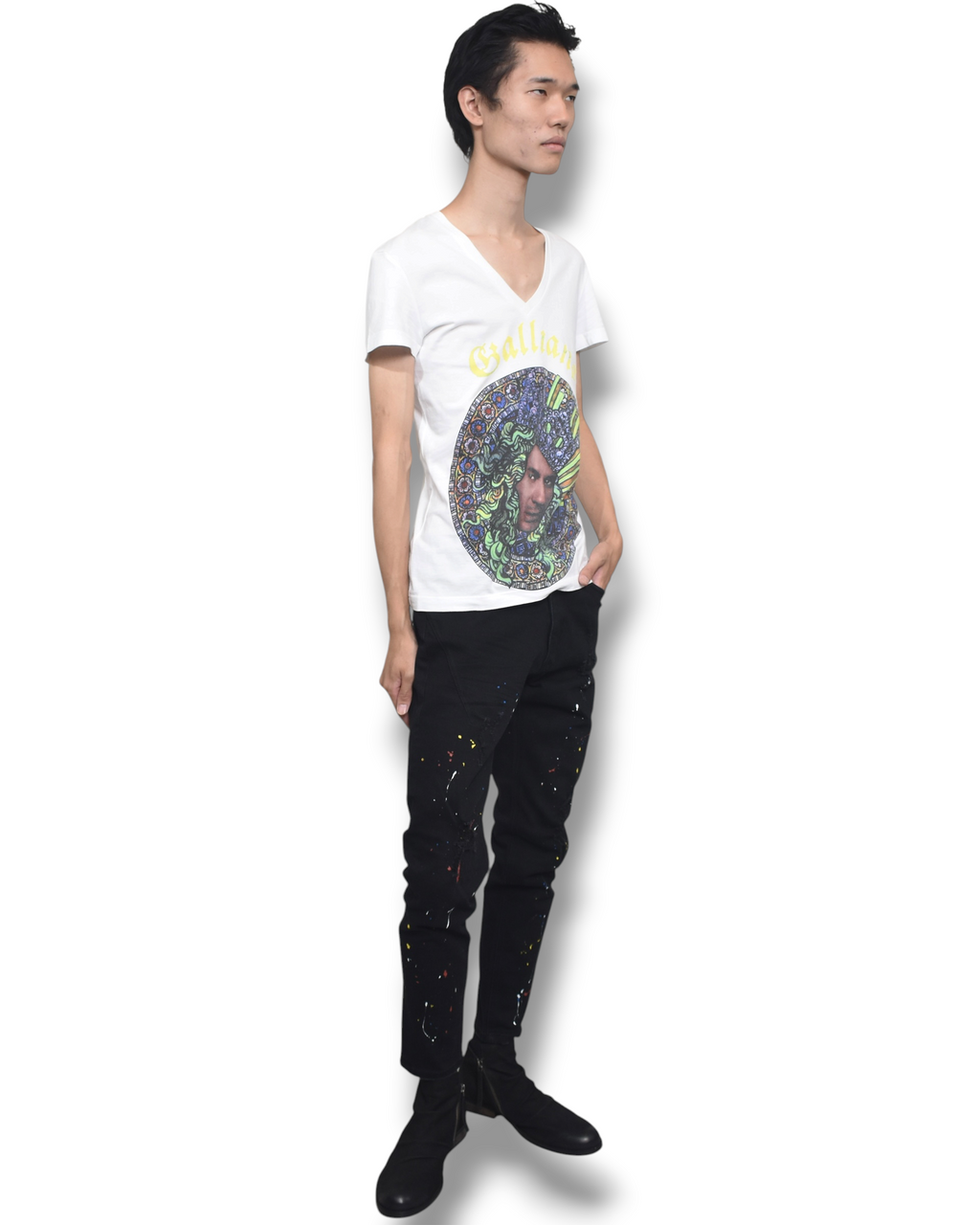 JOHN GALLIANO v-neck T-shirt
