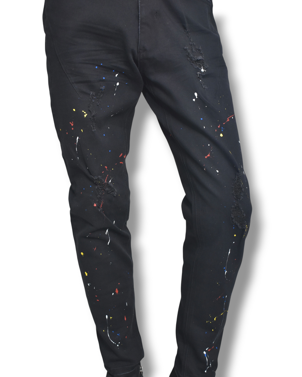 NUMBER NINE painted denim pants