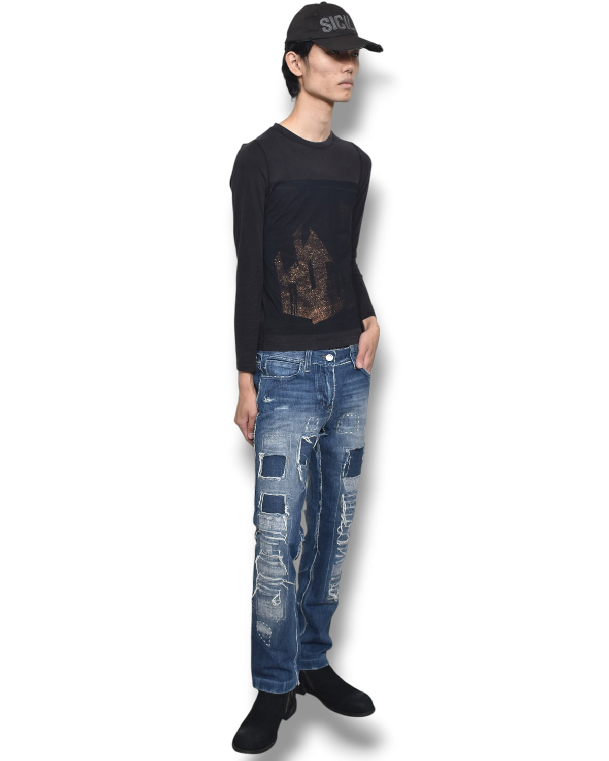 JEAN PAUL GAULTIER FEMME layered long sleeve top
