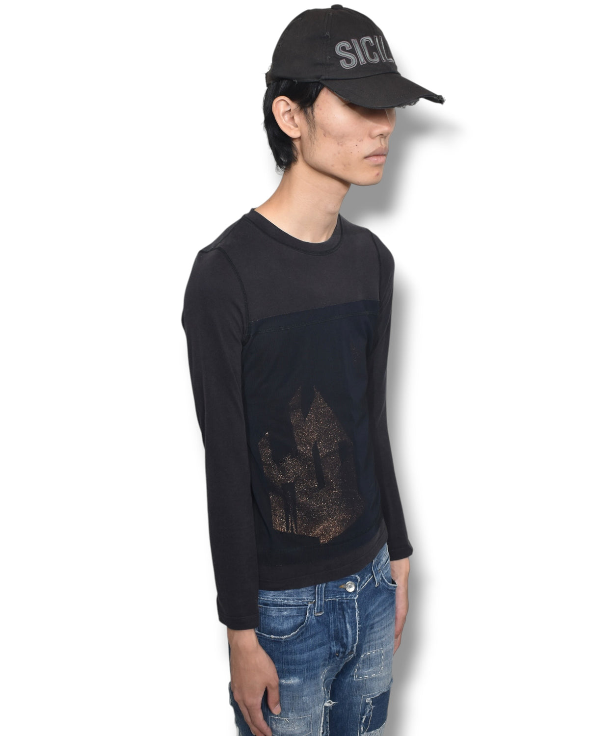 JEAN PAUL GAULTIER FEMME layered long sleeve top