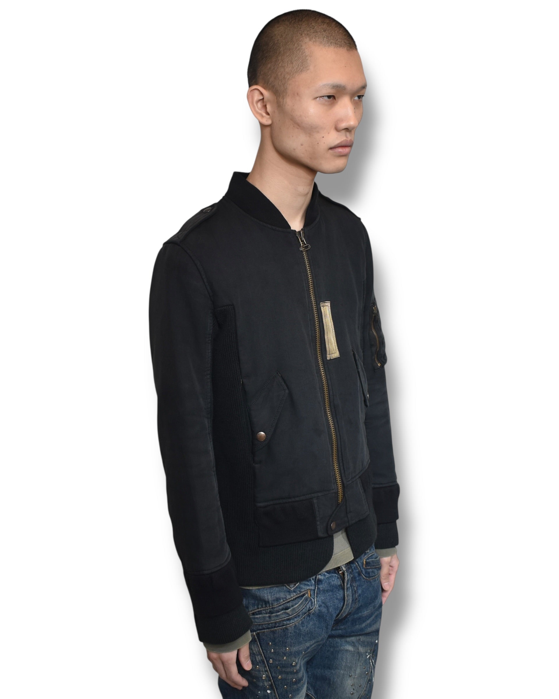 MIHARA YASUHIRO knit switching blouson