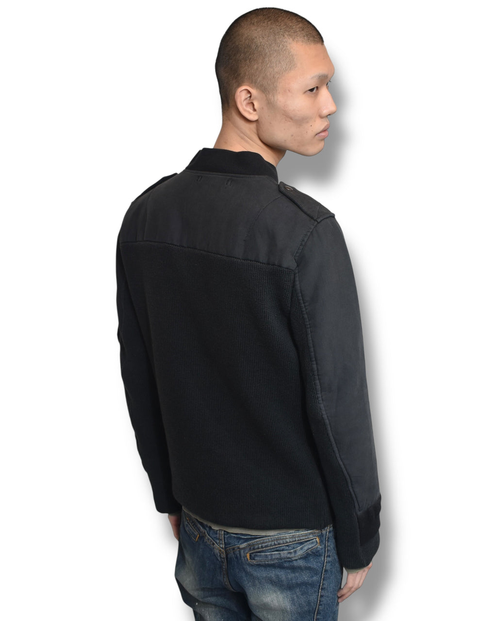 MIHARA YASUHIRO knit switching blouson