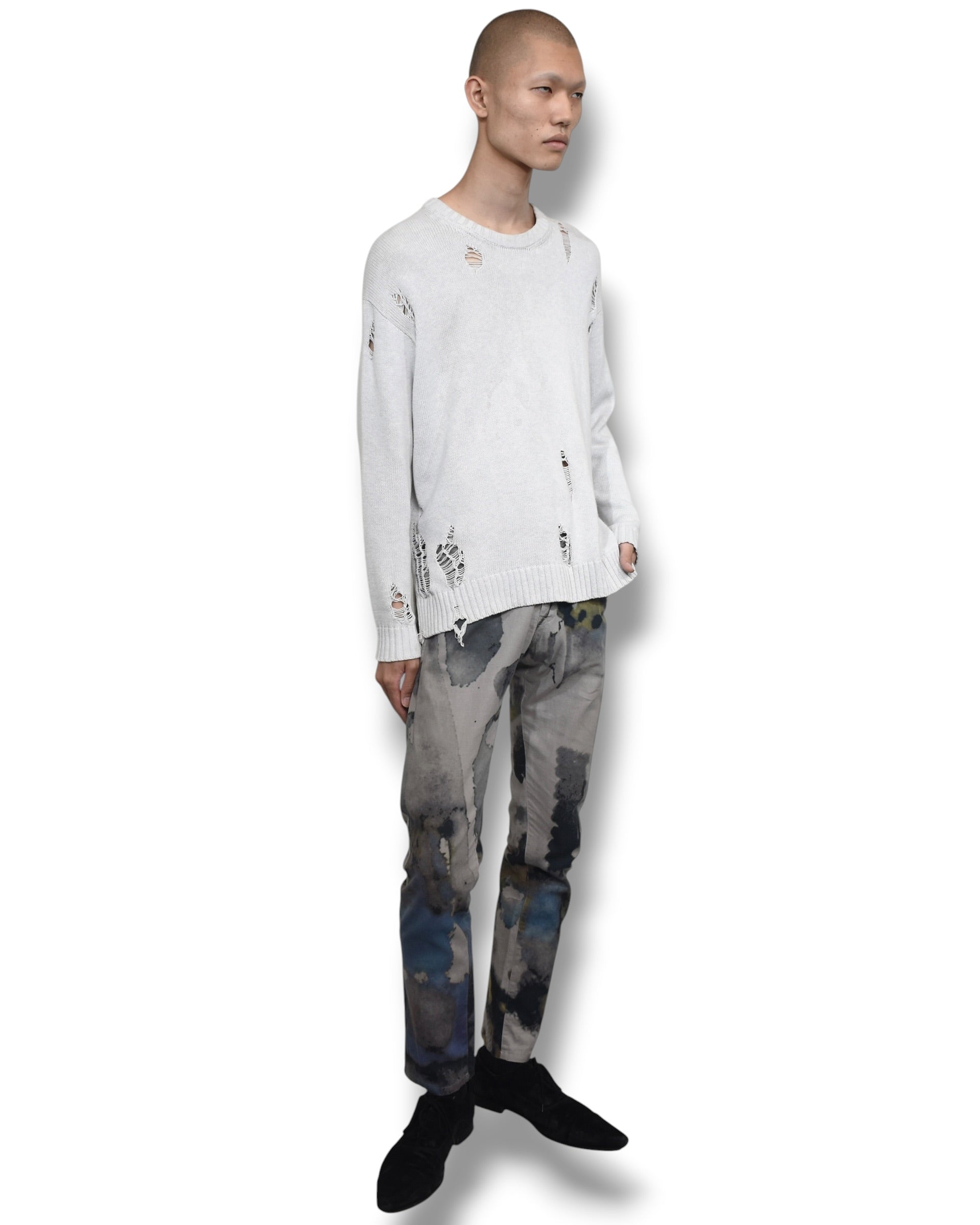 MIHARA YASUHIRO damaged knit top