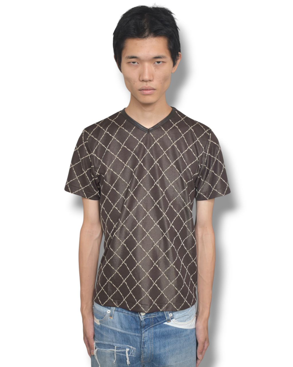 GAULTIER OBJET bias T-shirt
