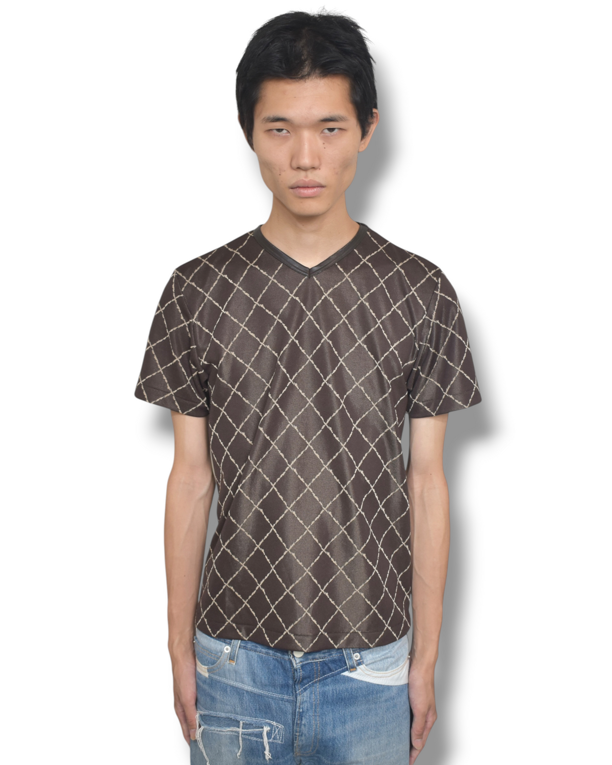 GAULTIER OBJET bias T-shirt