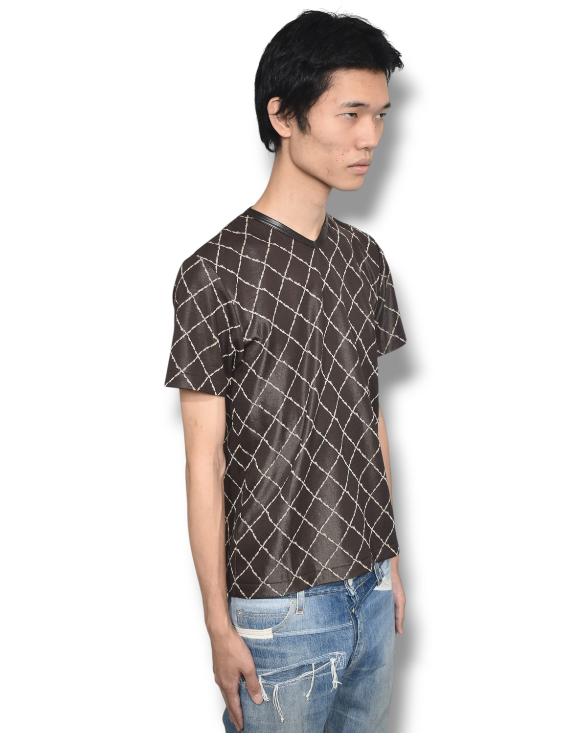 GAULTIER OBJET bias T-shirt