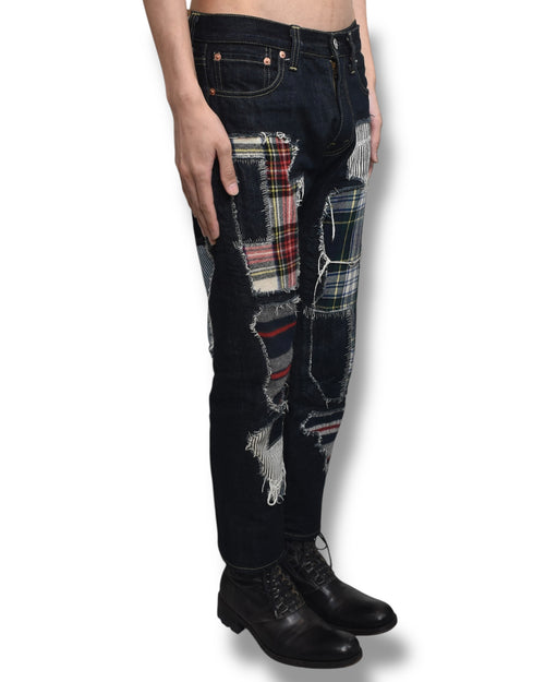 AD2014 JUNYA WATANABE "DENIM" patched denim pants