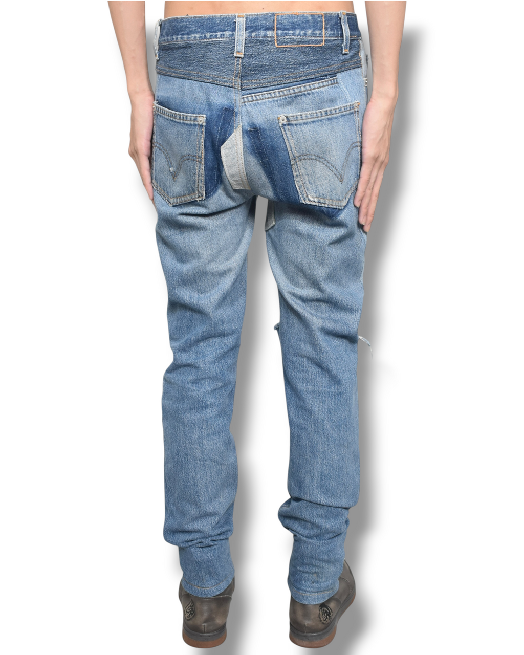 VINTIANDREWS damaged denim pants