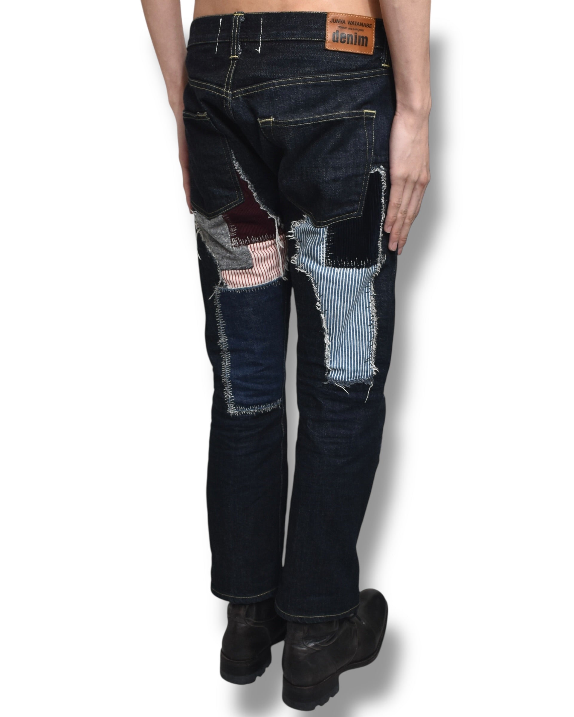 AD2014 JUNYA WATANABE "DENIM" patched denim pants
