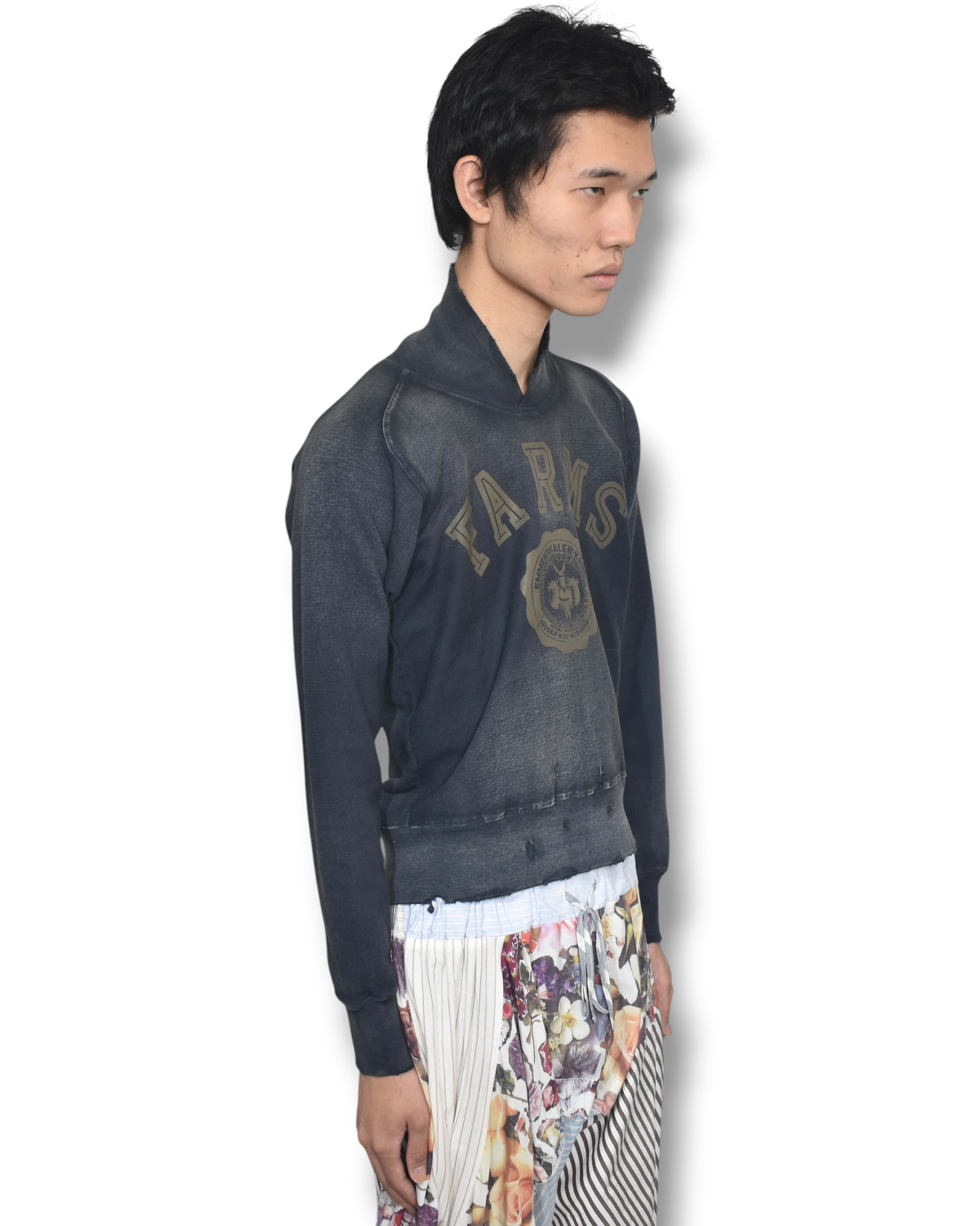 KAPITAL "farms" boro sweat top