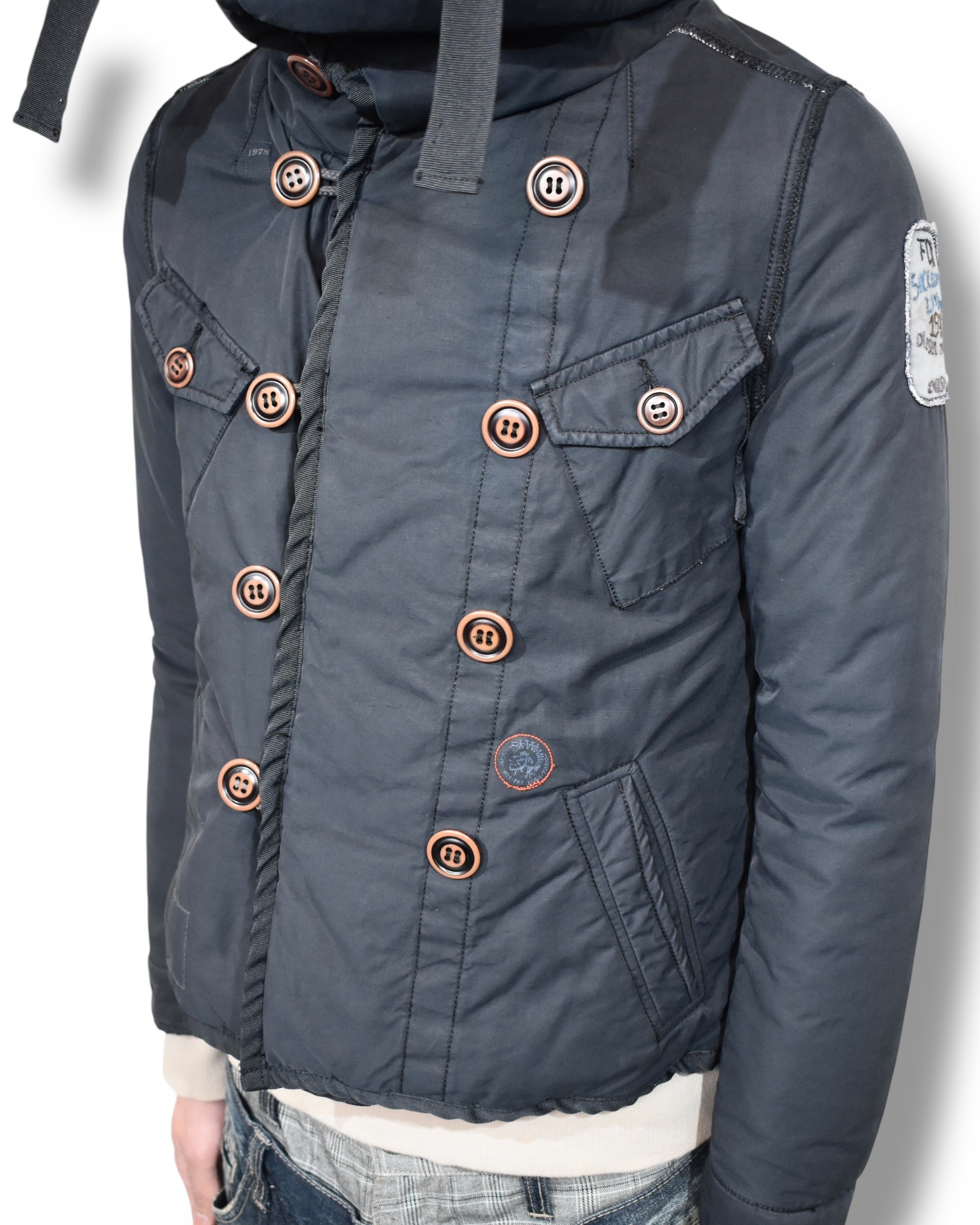DIESEL hooded puffer blouson