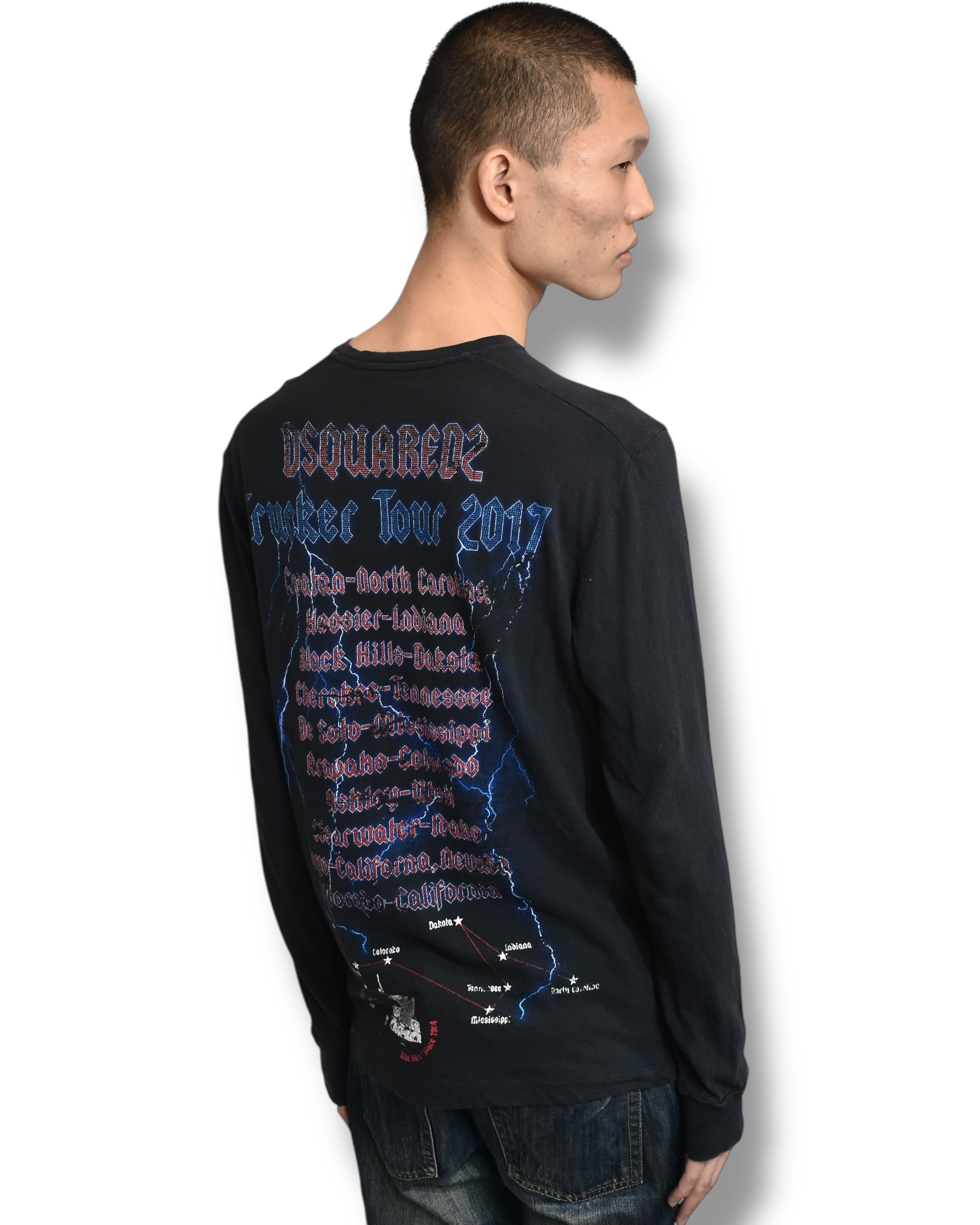 DSQUARED2 "heavy" long sleeve top