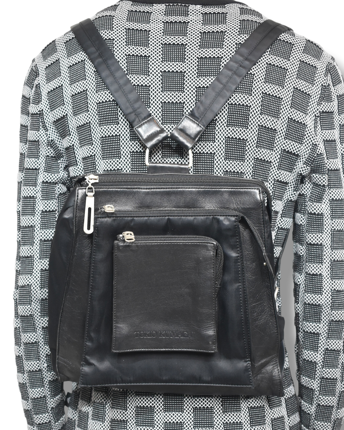 TOKIO KUMAGAI leather backpack