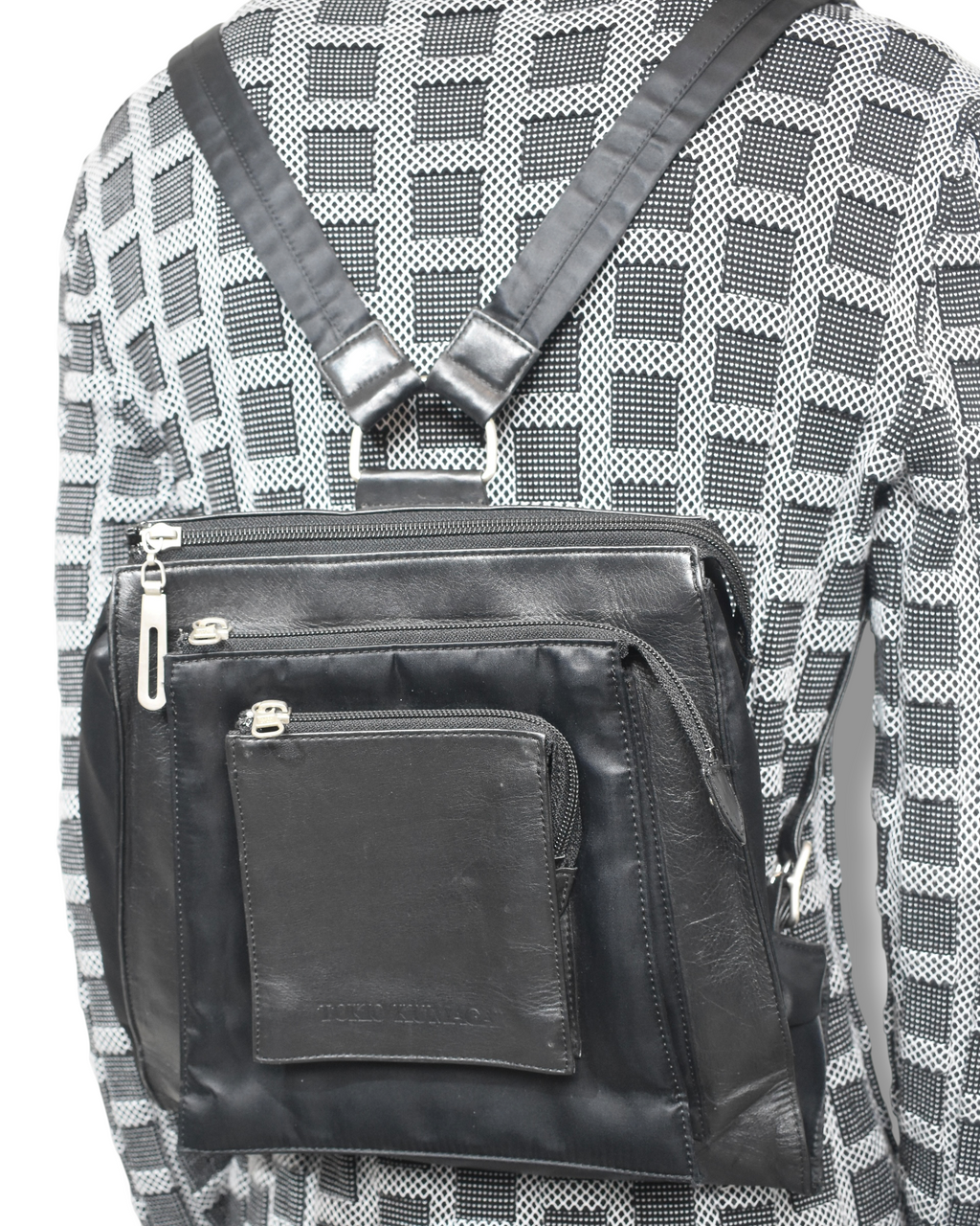 TOKIO KUMAGAI leather backpack