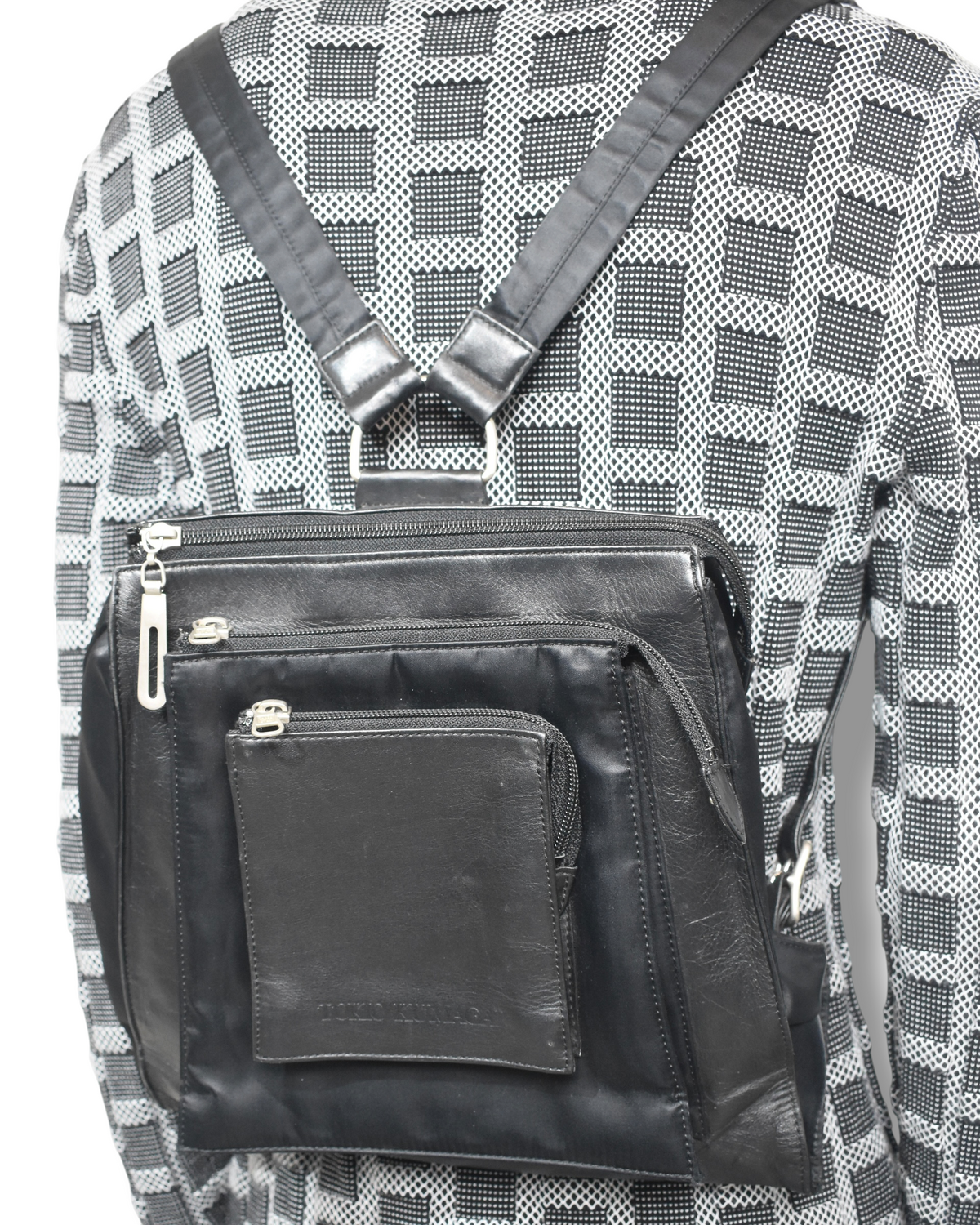 TOKIO KUMAGAI leather backpack