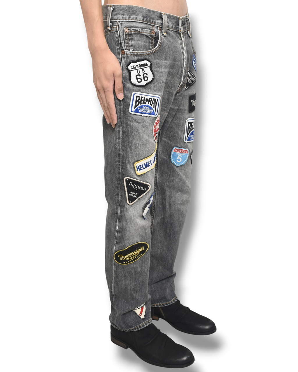 03ss JUNYA WATANABE patched denim pants