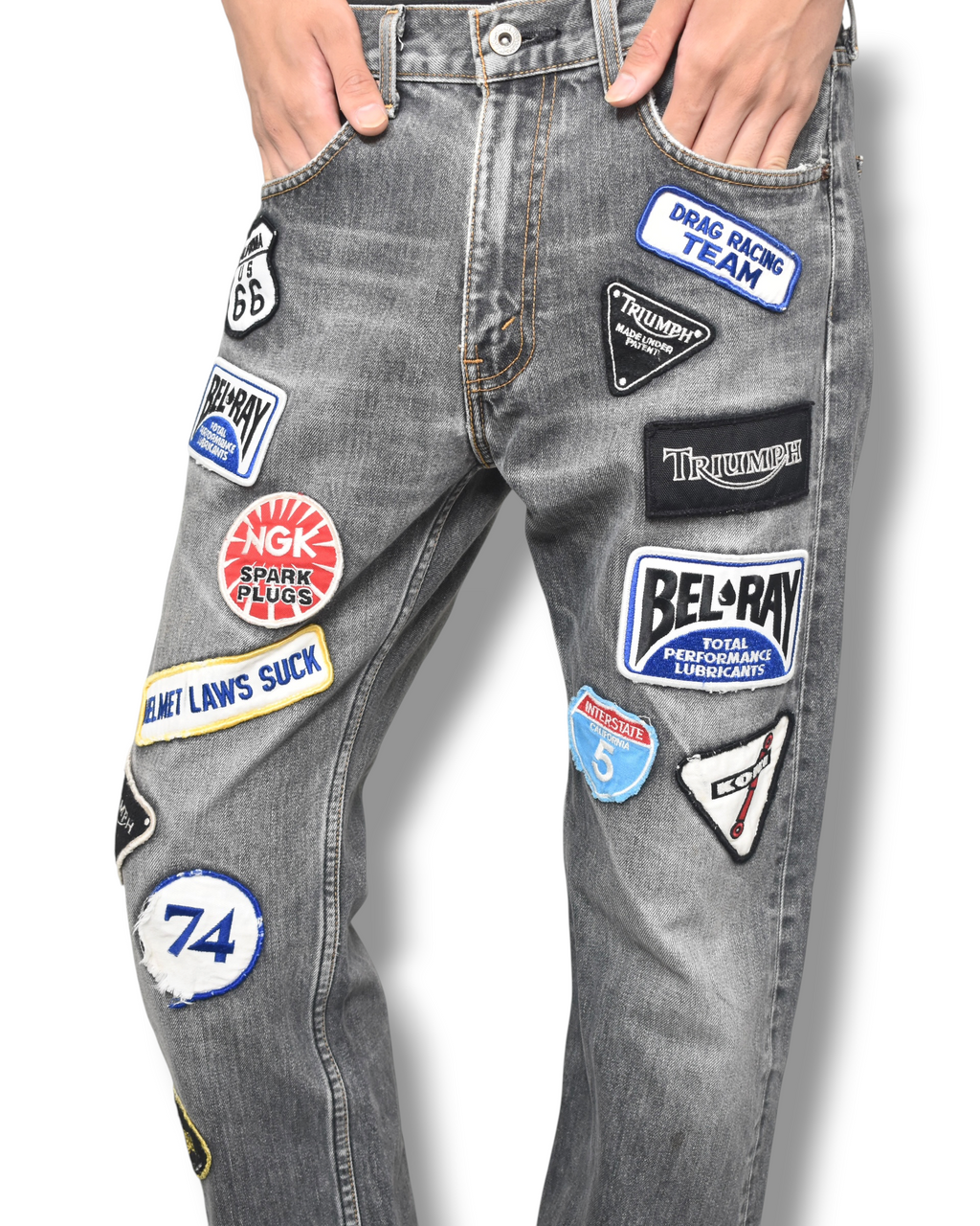 03ss JUNYA WATANABE patched denim pants