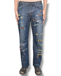 D&G multicolor damaged denim pants