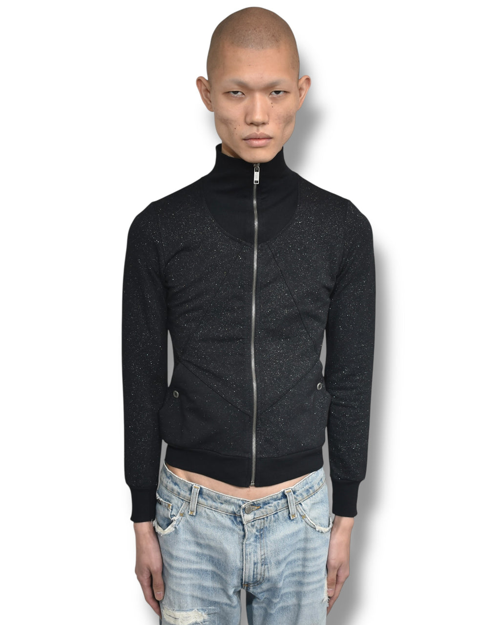 DIESEL drivers lame knit top