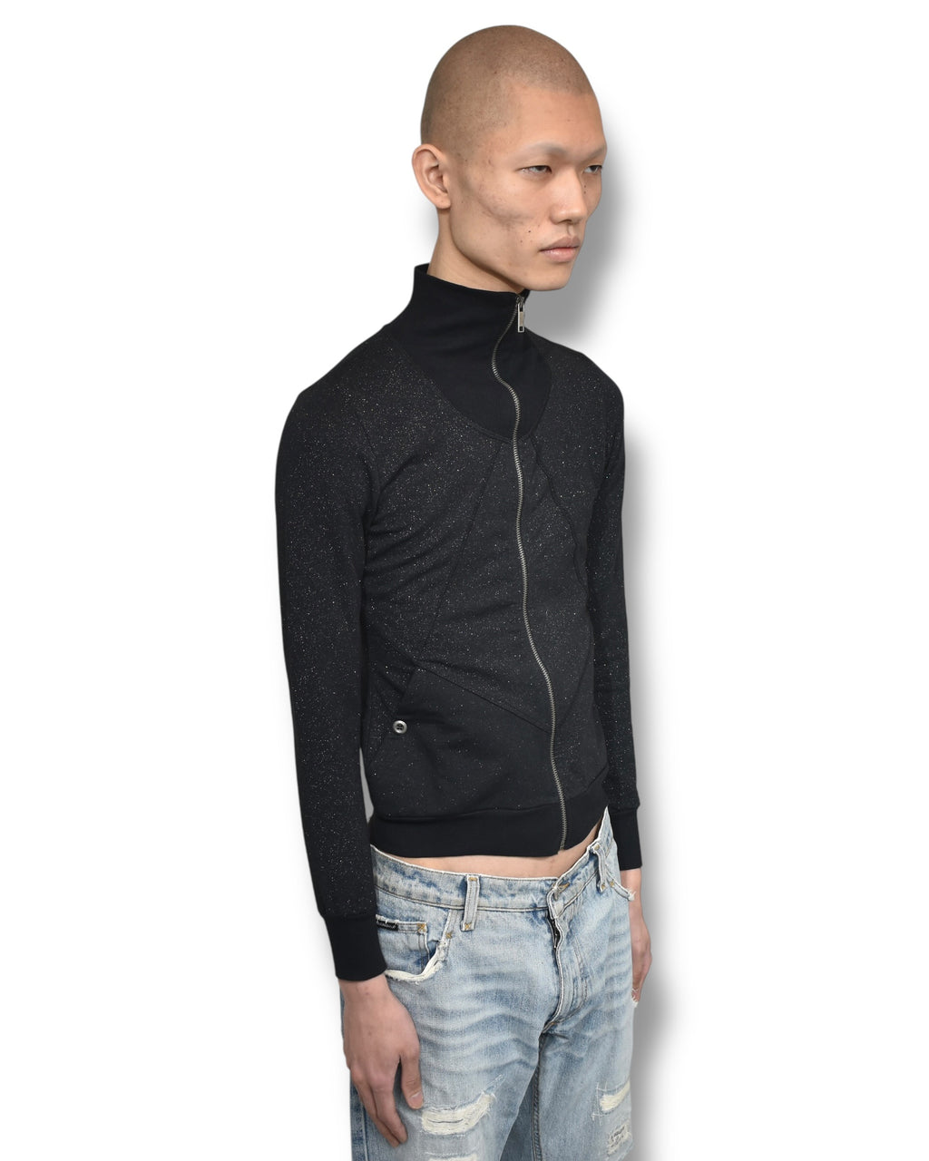 DIESEL drivers lame knit top