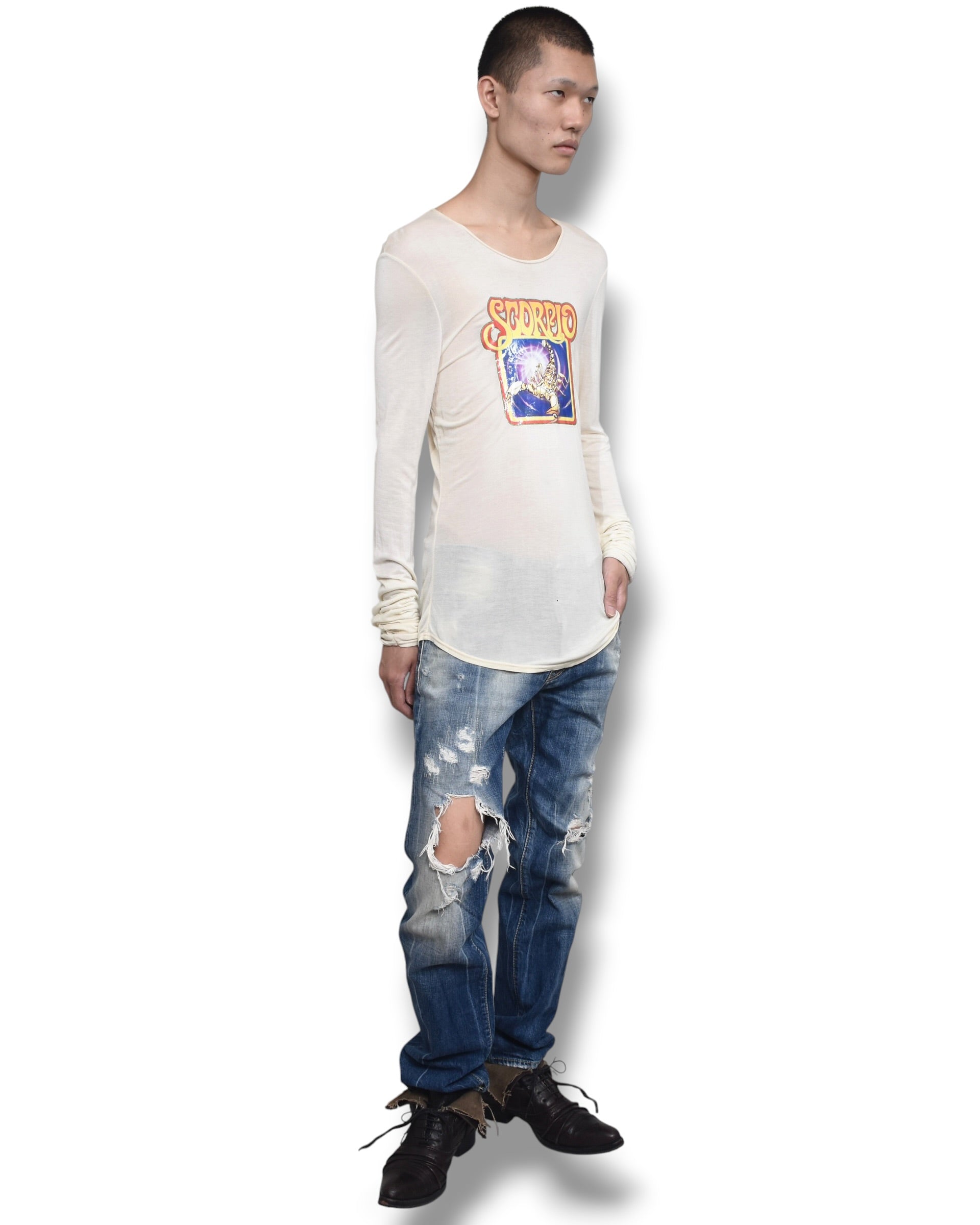 DSQUARED2 damaged denim pants