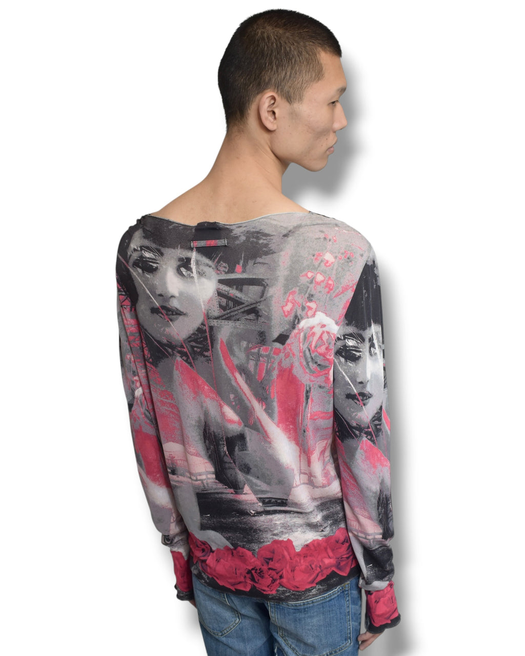 JPG CLASSIQUE second skin graphic long sleeve top
