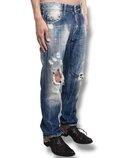 DSQUARED2 damaged denim pants