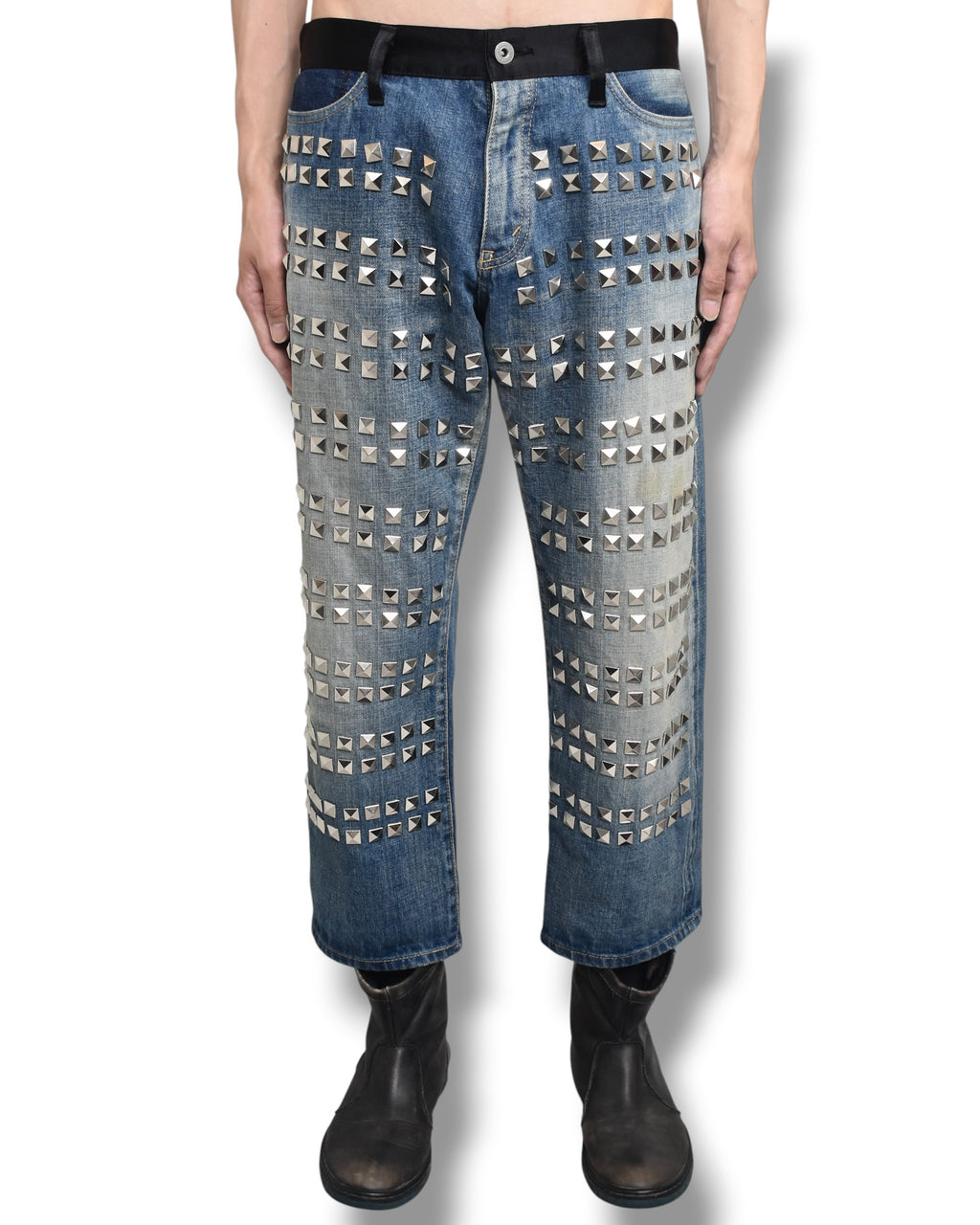 16ss JUNYA WATANABE studs cropped denim pants