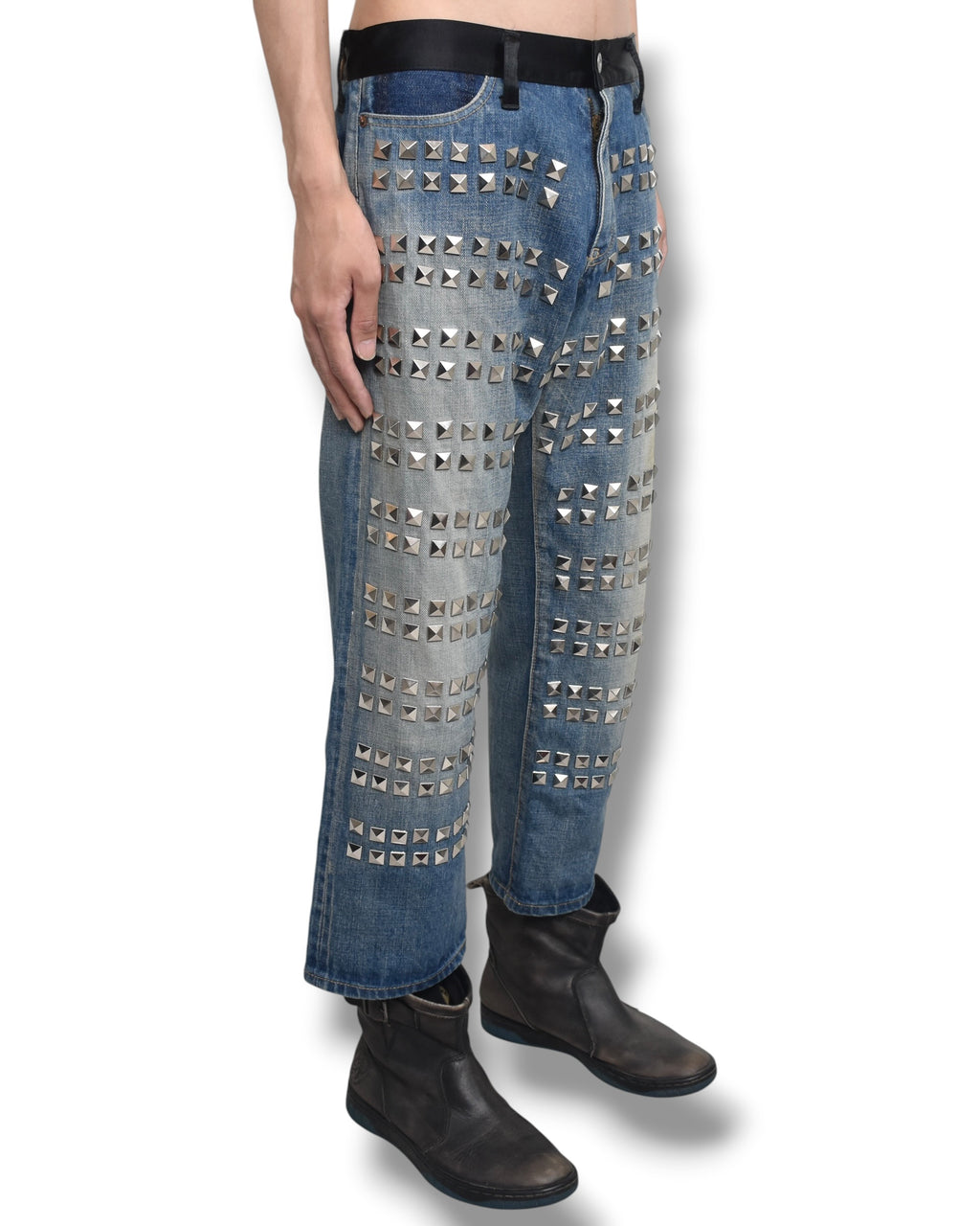 16ss JUNYA WATANABE studs cropped denim pants