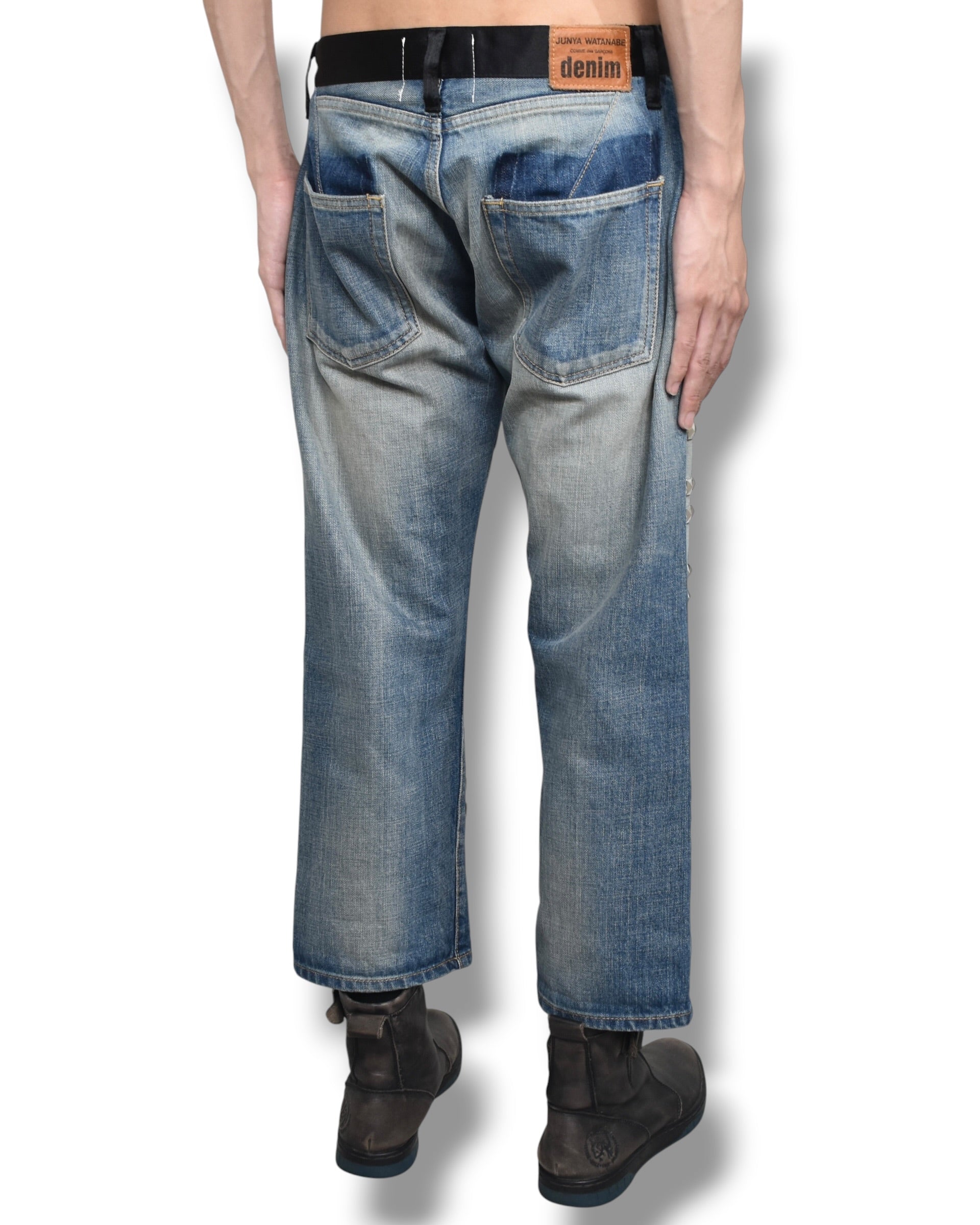 16ss JUNYA WATANABE studs cropped denim pants