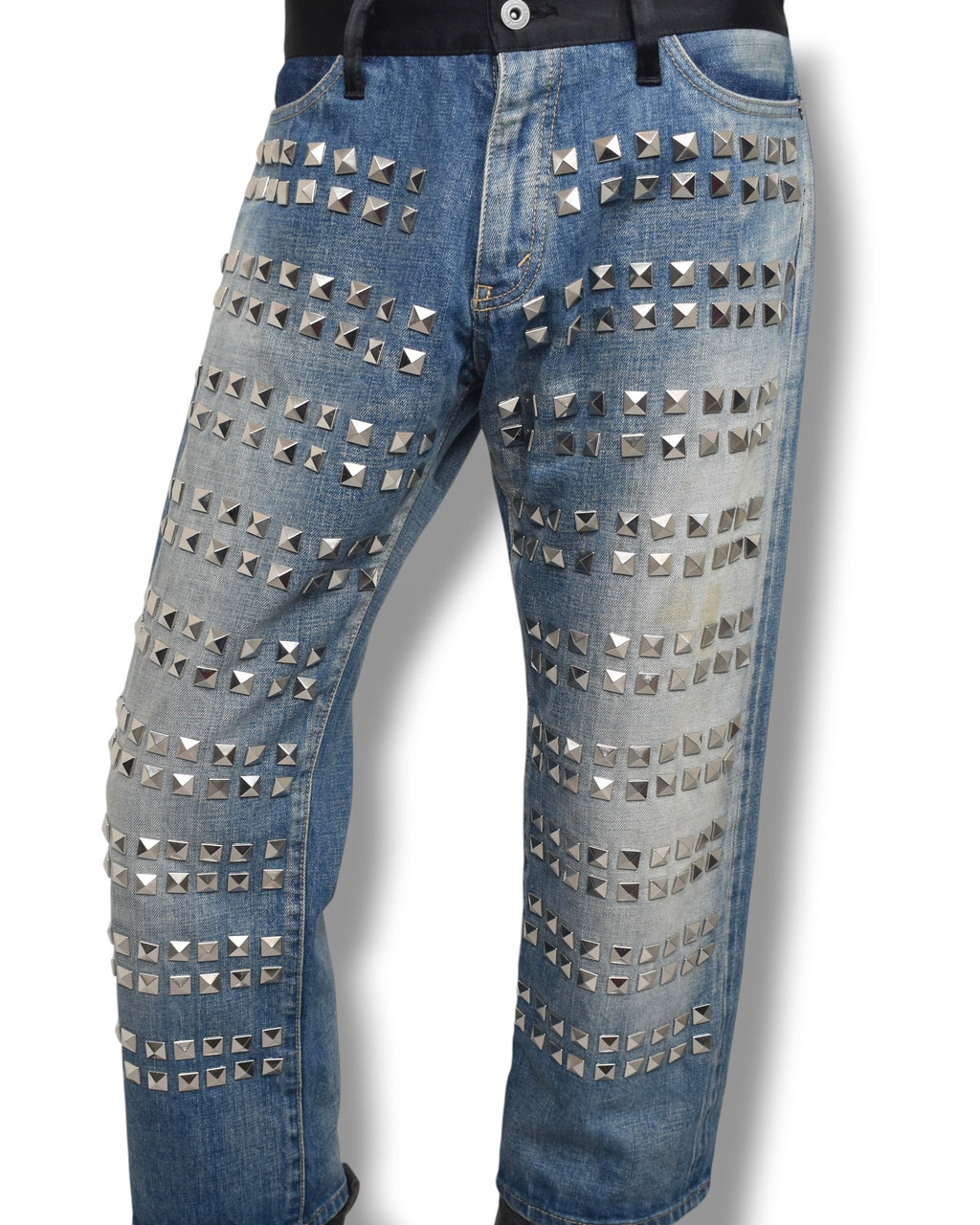 16ss JUNYA WATANABE studs cropped denim pants