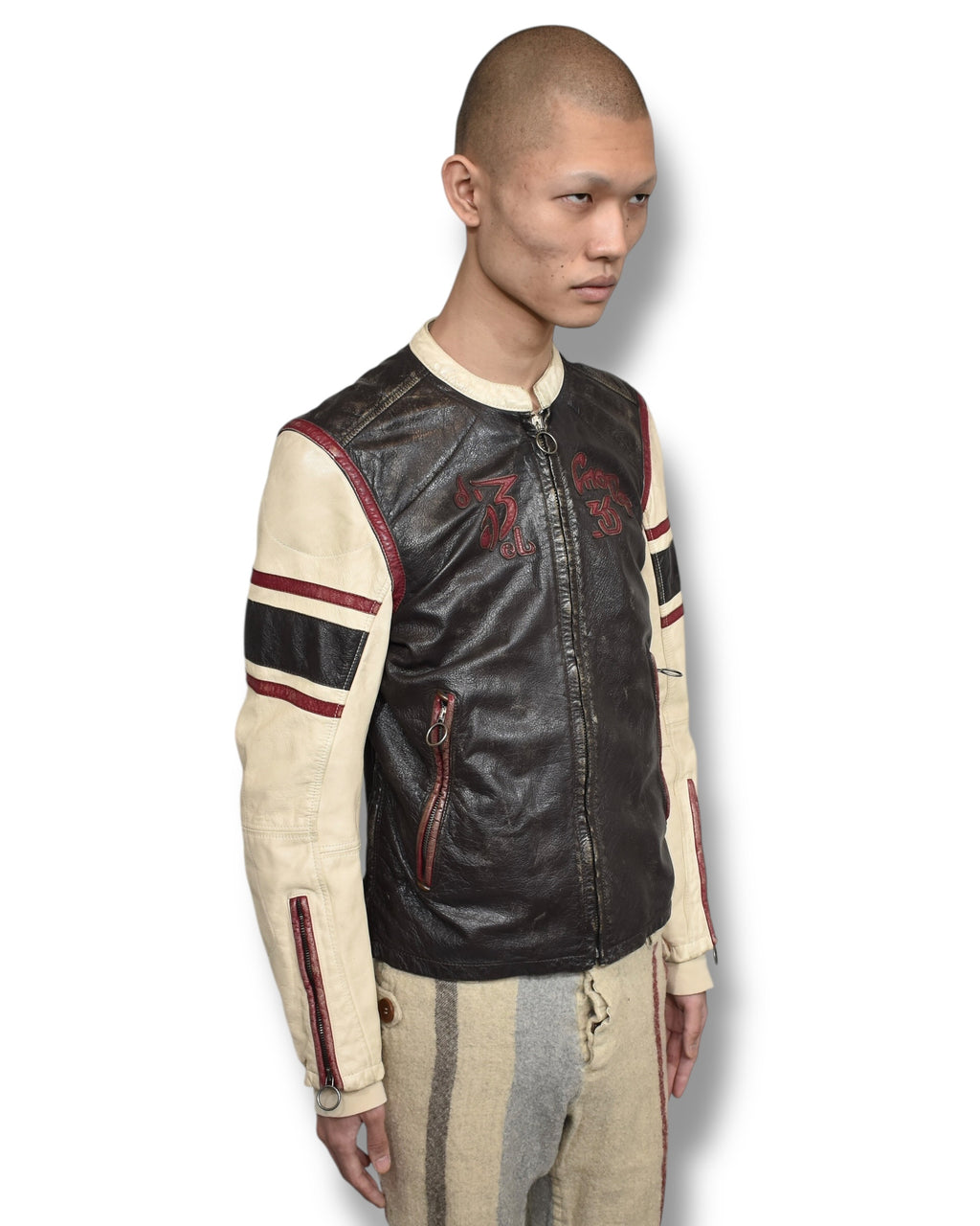 DIESEL lamb leather riders jacket